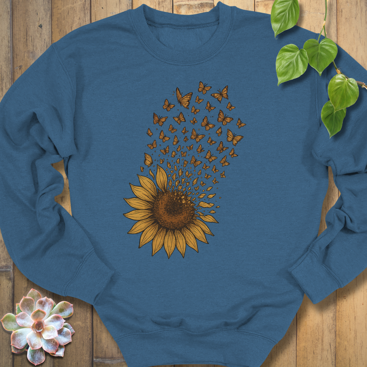 Sunflower Butterfly Sweatshirt