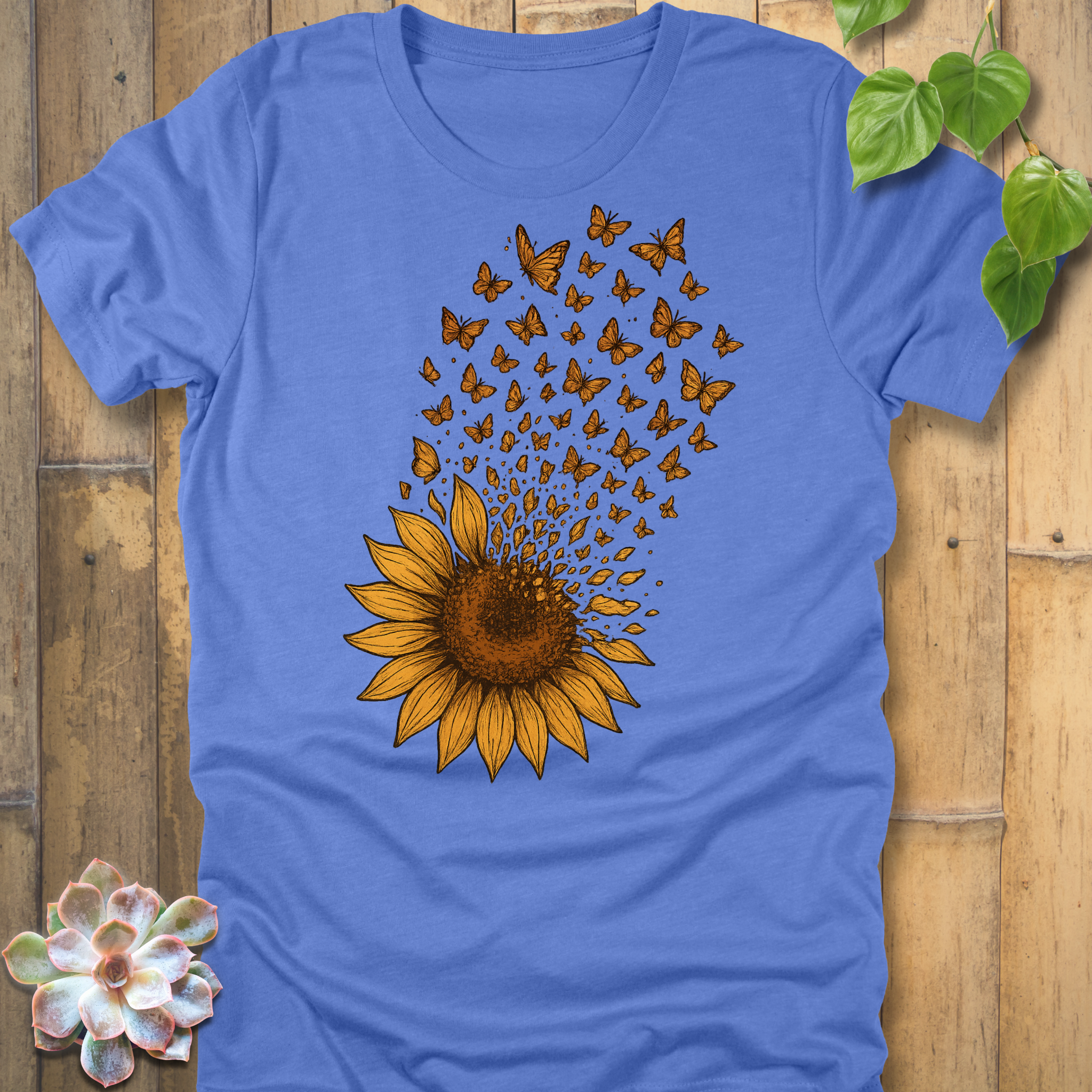 Sunflower Butterfly  T-Shirt