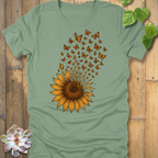 Sunflower Butterfly  T-Shirt