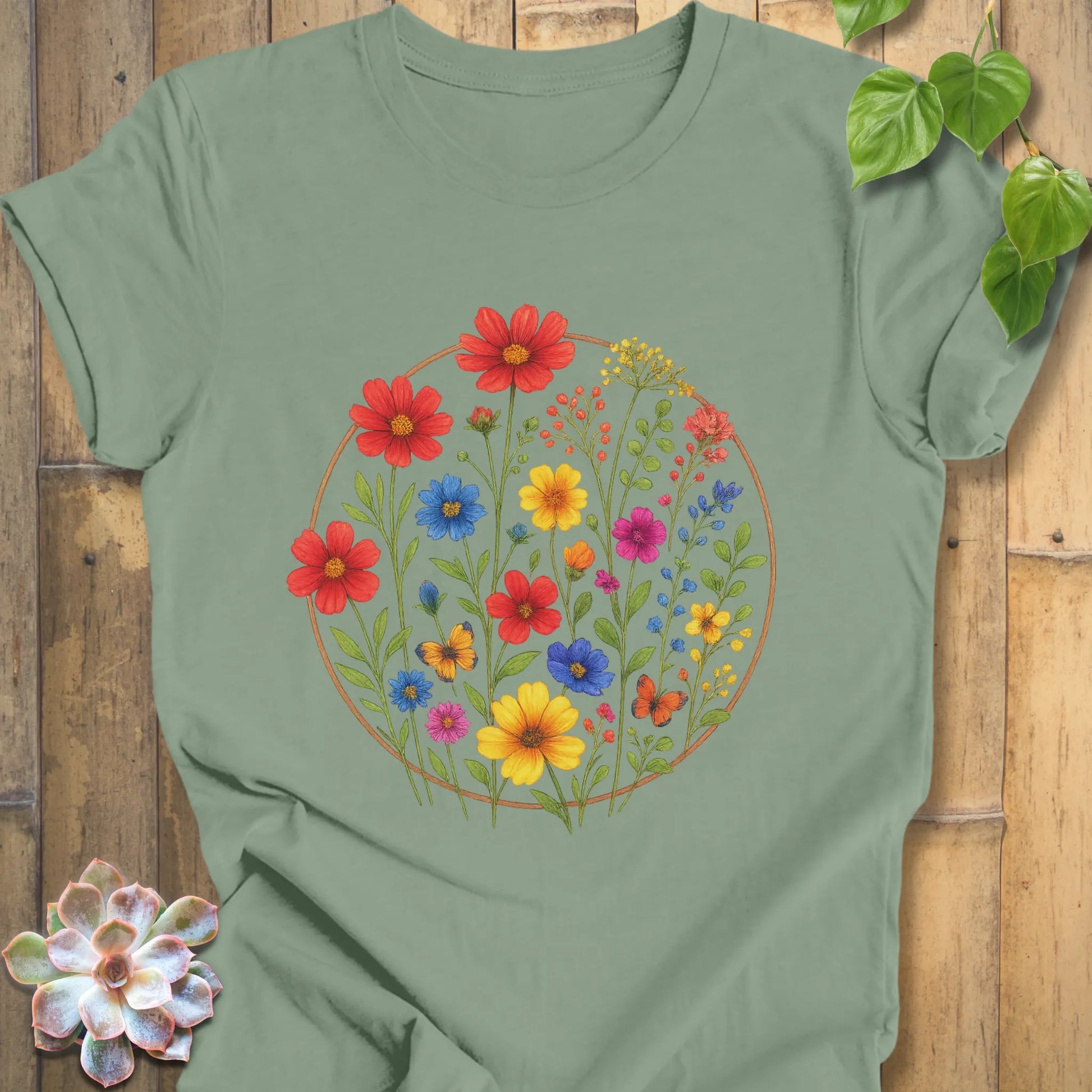 Floral graphic tee
