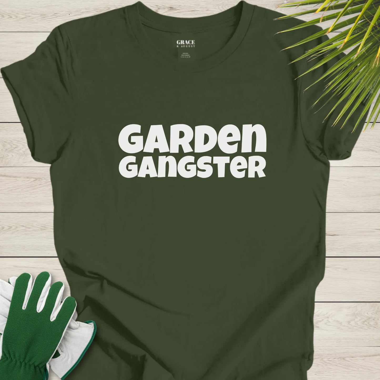 Garden Gangster T-Shirt - Fun Gardening Graphic Tee for Plant Lovers