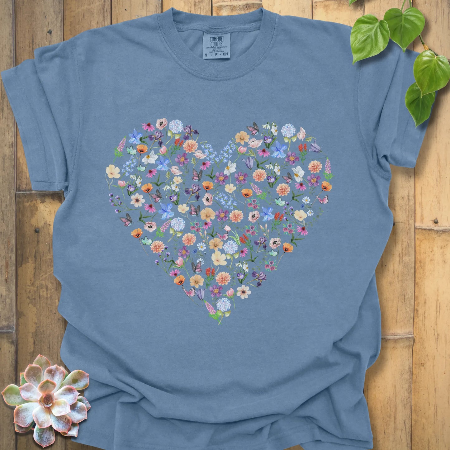 Women’s floral heart shirt