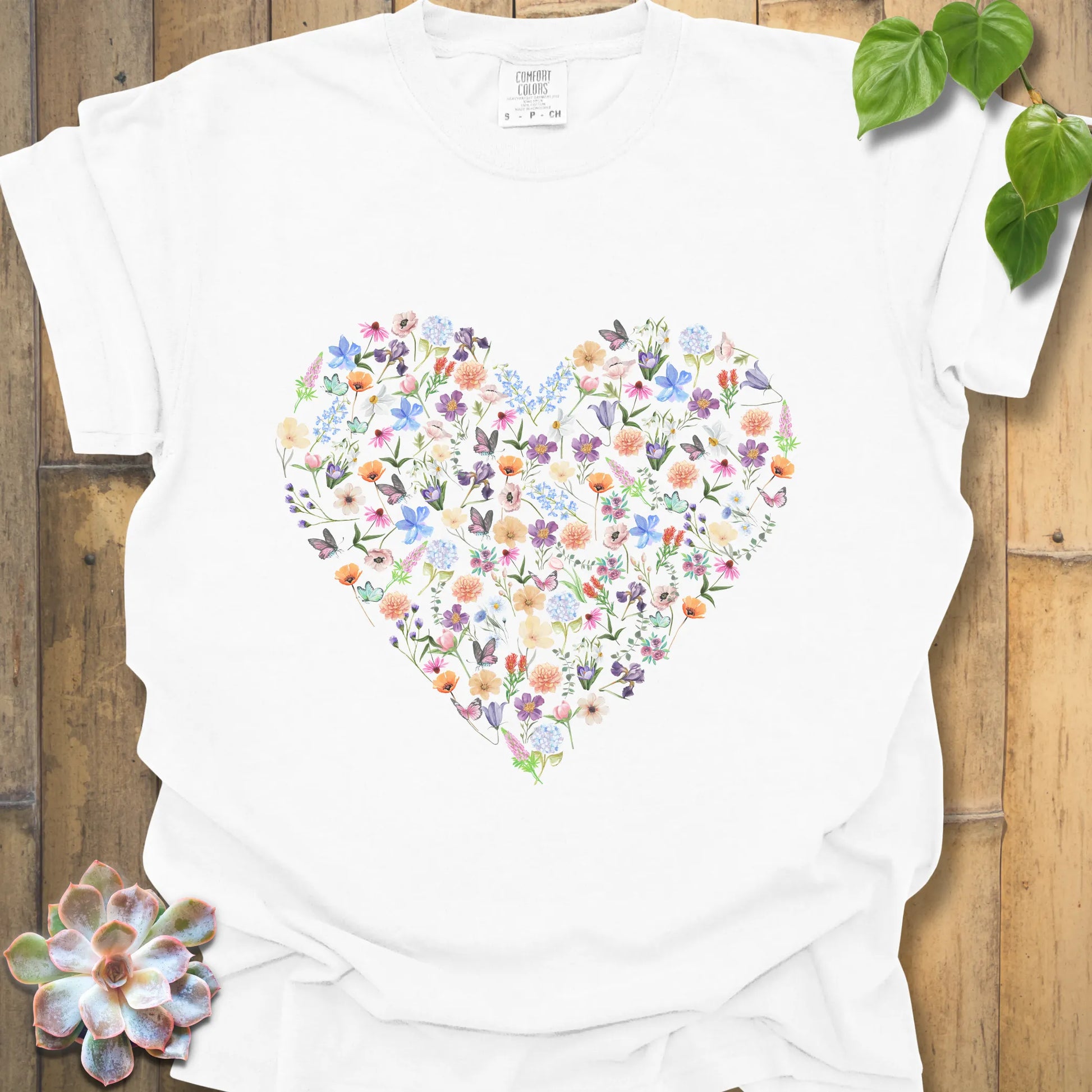 Wildflower heart t-shirt