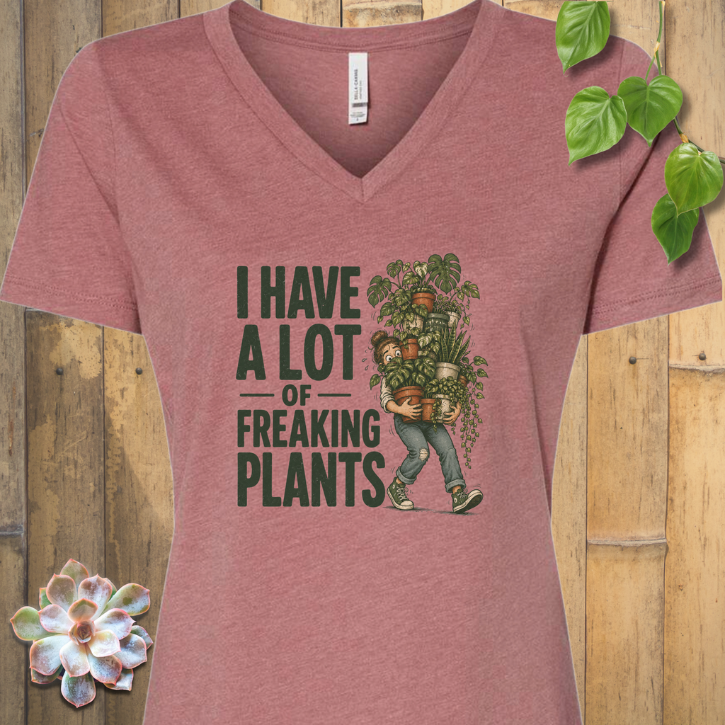 Growing in Abundance V-Neck T-Shirt