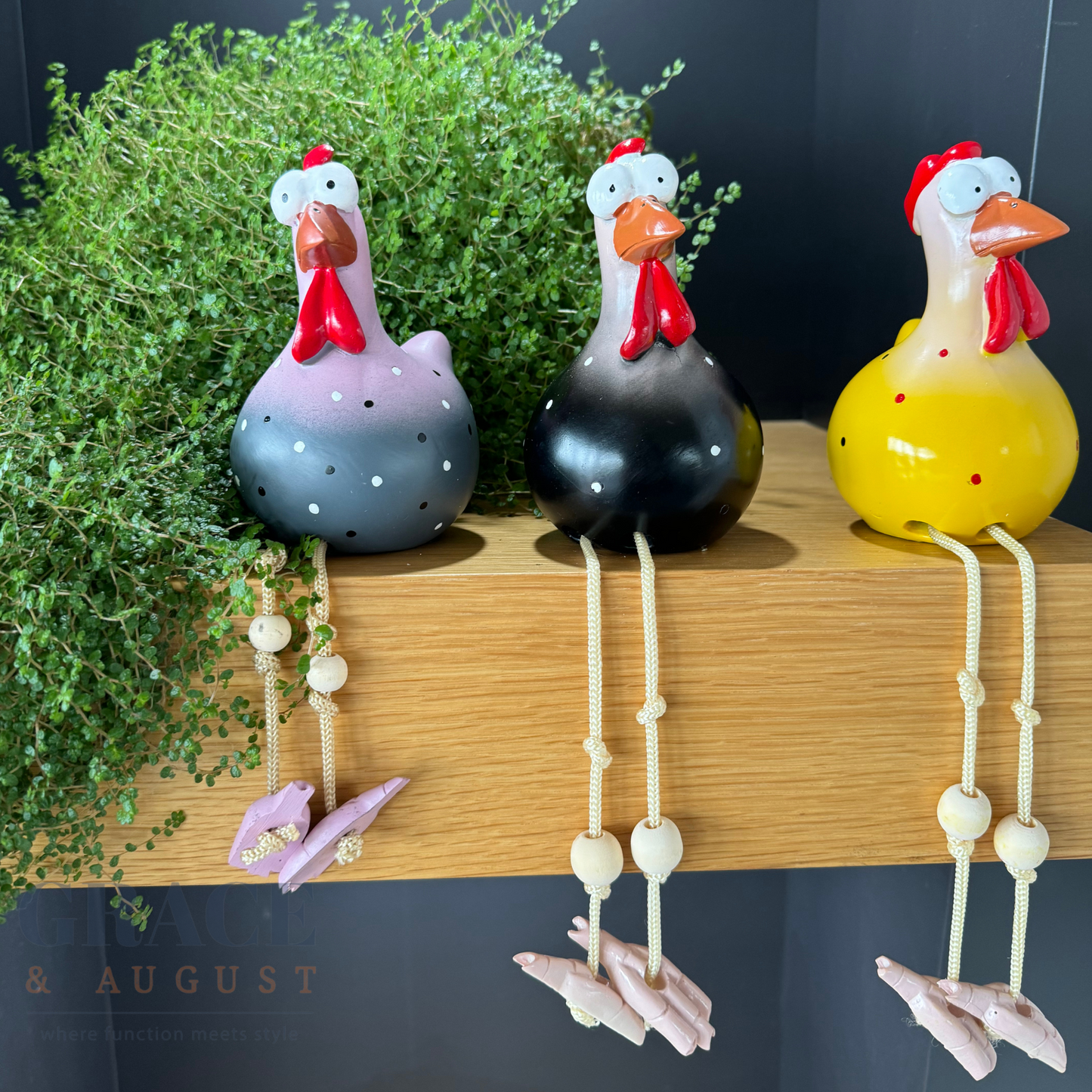 funny chicken decor