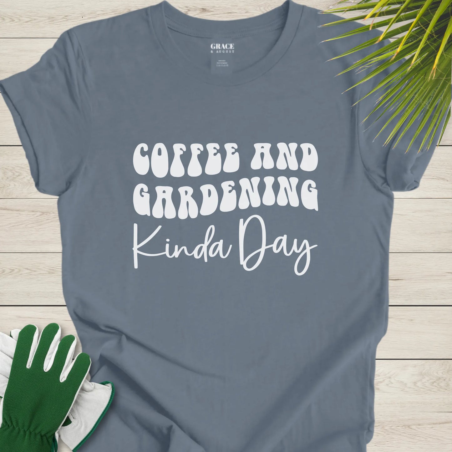 Coffee and gardening graphic tee
