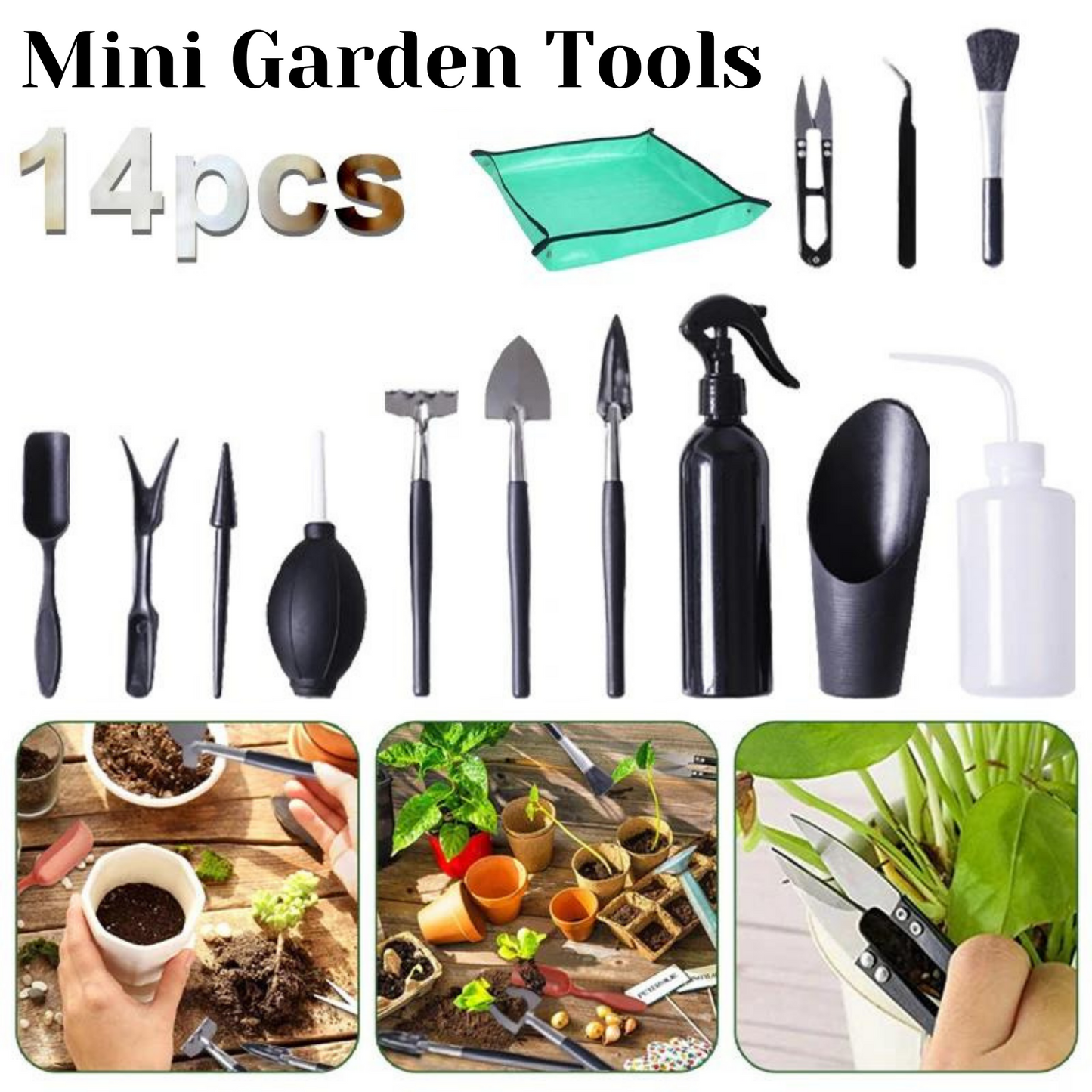 Houseplant Tools for Succulents, Bonsai and Small Houseplants, 8-14 Pieces