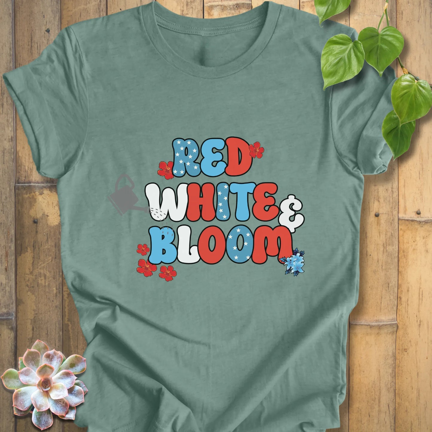 Red white and blue shirt
