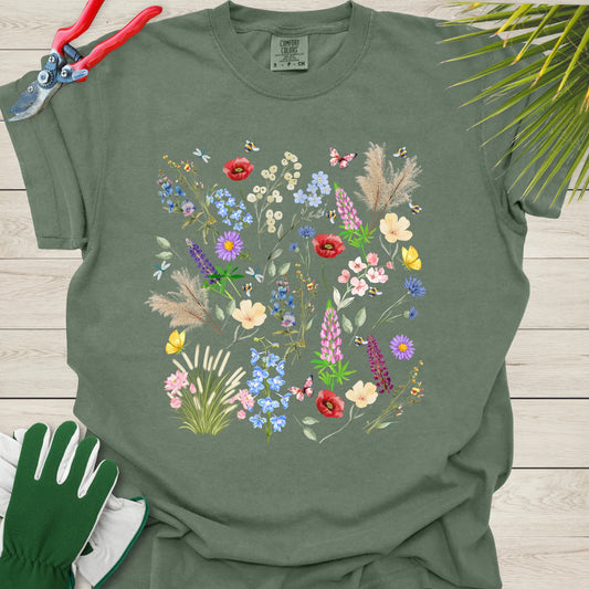 Wildflower-Tee-Shirt for Plant Lovers