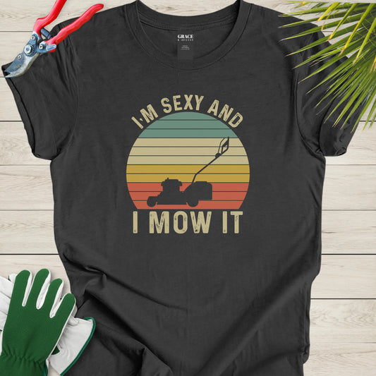 Funny lawnmower t-shirt
