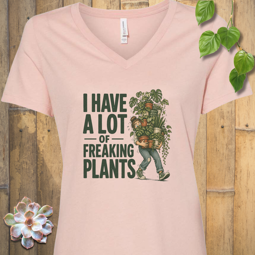 Growing in Abundance V-Neck T-Shirt