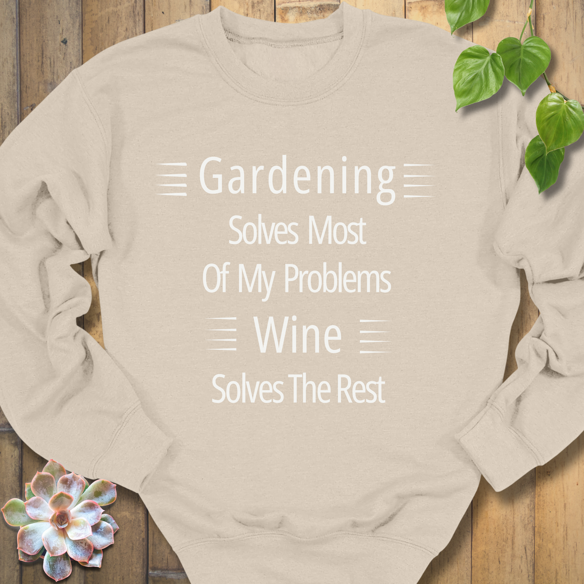 Wine Solves Problems Sweatshirt