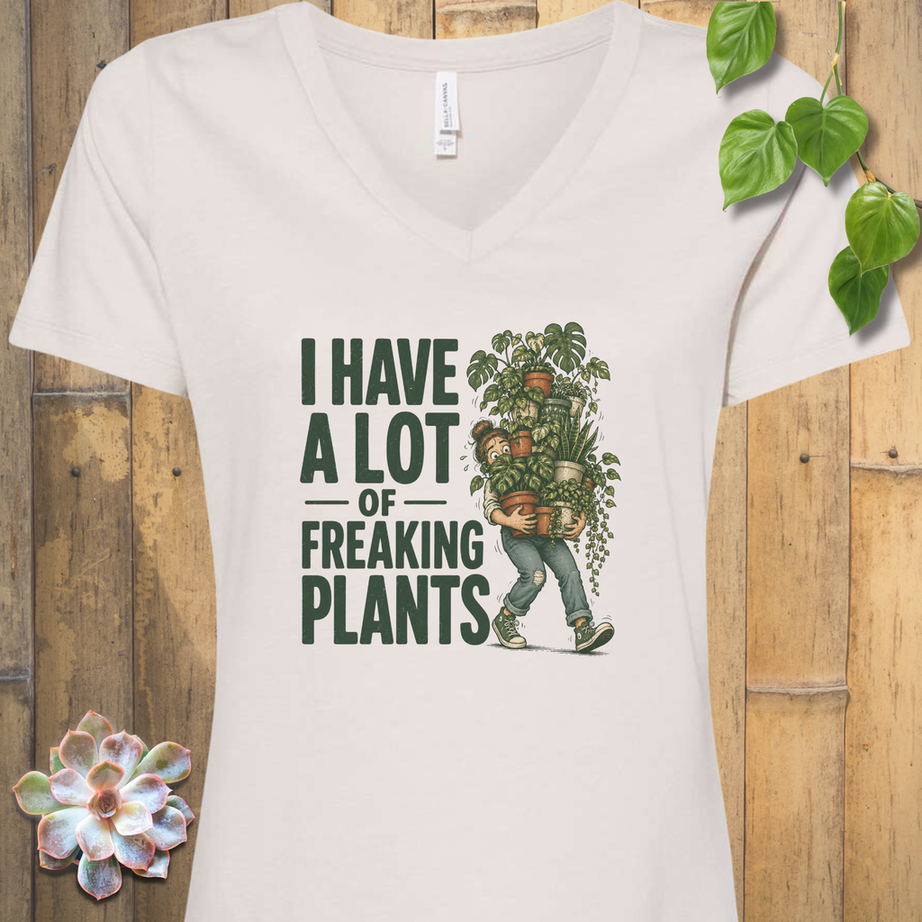 Growing in Abundance V-Neck T-Shirt