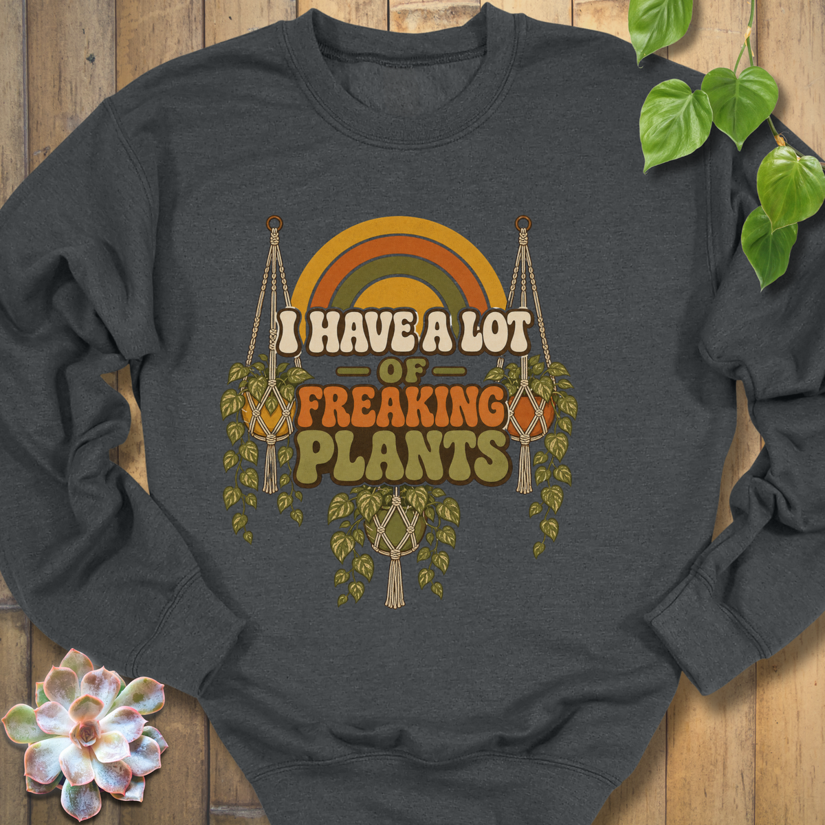 Retro Freaking Plants Sweatshirt