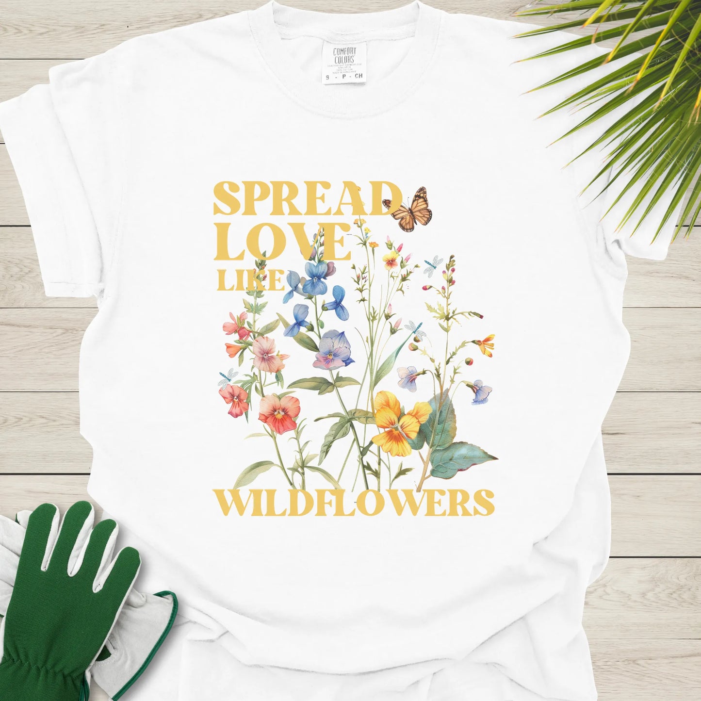 Comfort Colors wildflower shirt
