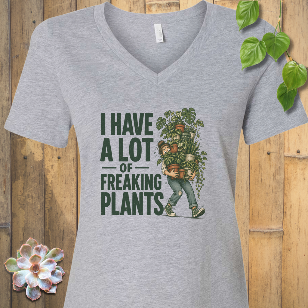 Growing in Abundance V-Neck T-Shirt