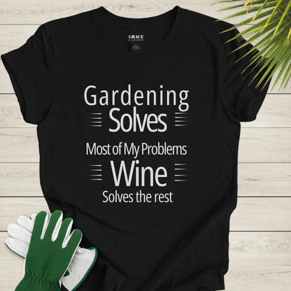 wine t-shirt for gardeners