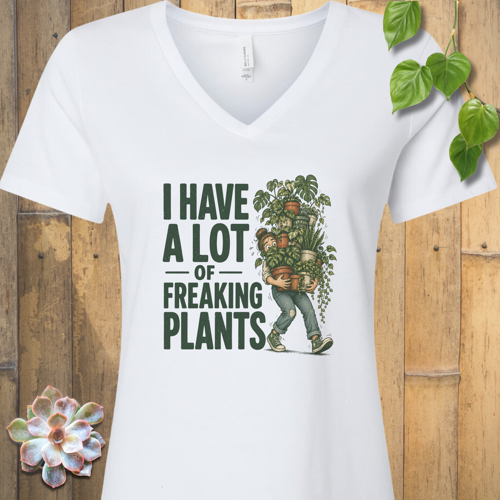 Growing in Abundance V-Neck T-Shirt