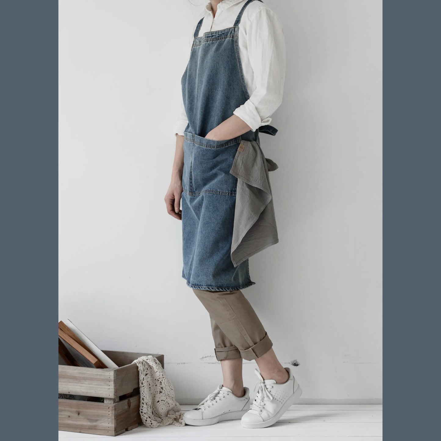 adjustable pinafore apron