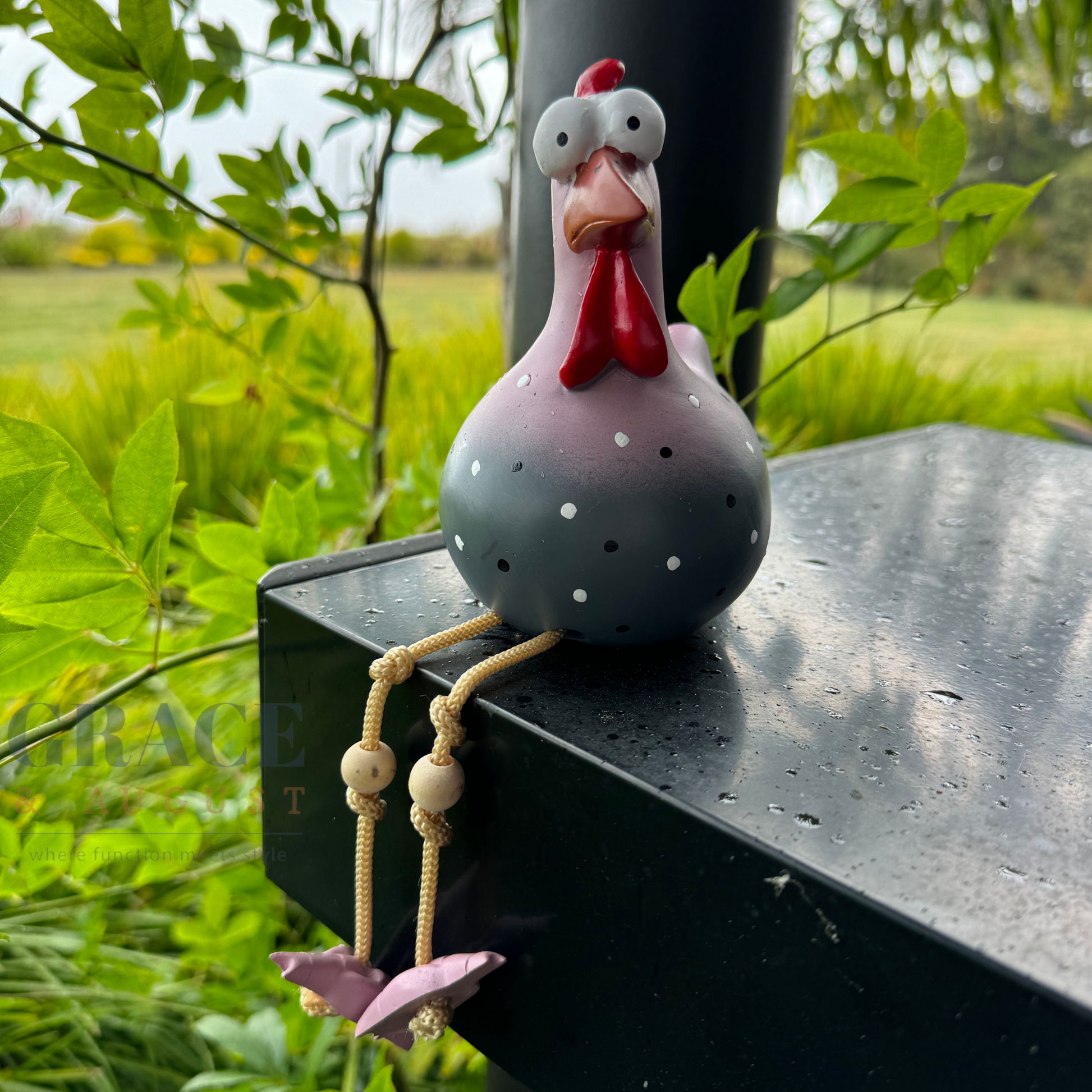 ceramic chicken decor