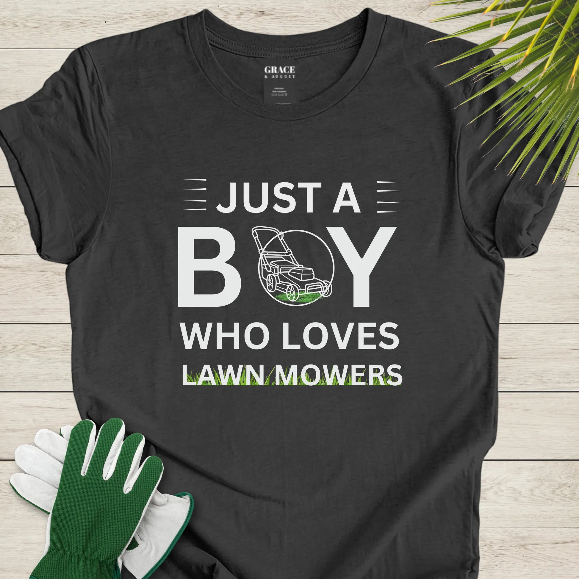 funny lawnmower tee