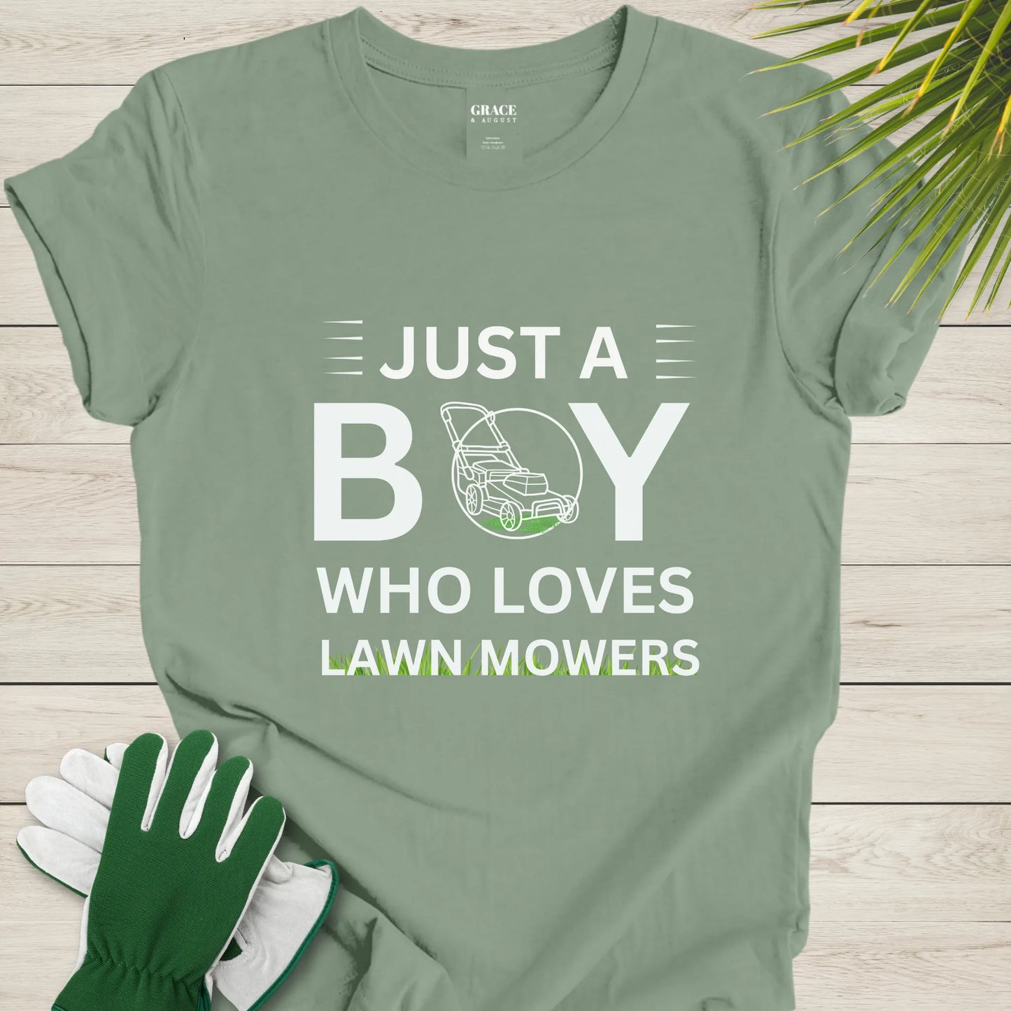 mowing t-shirt