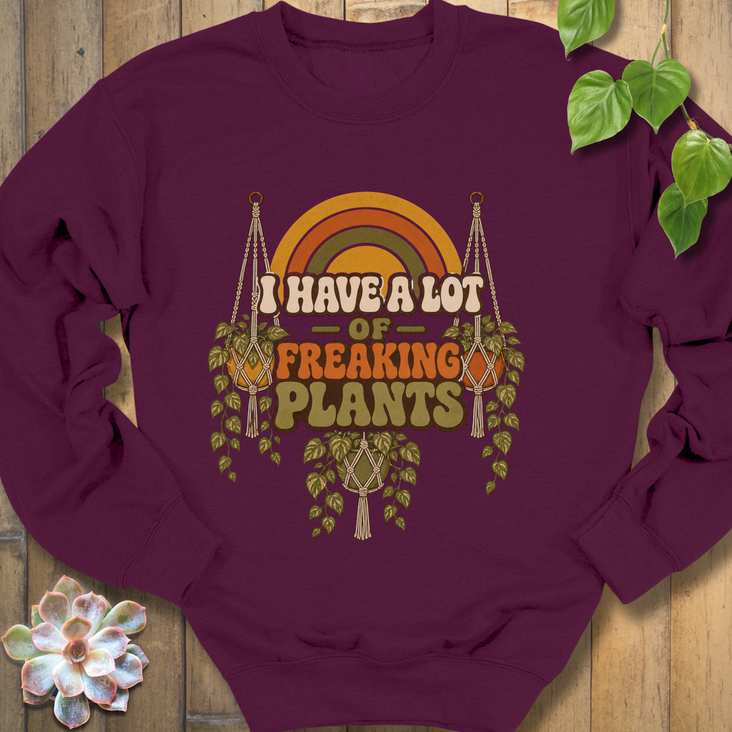 Retro Freaking Plants Sweatshirt