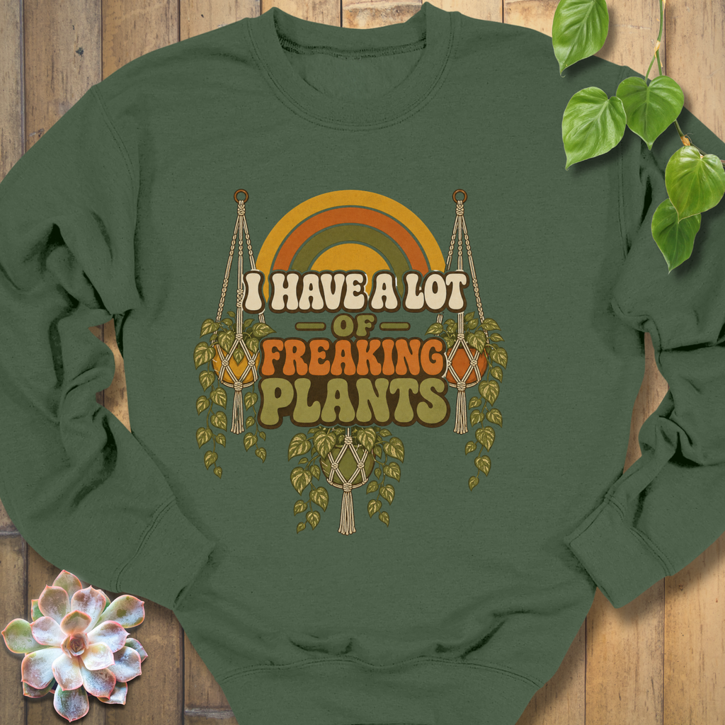 Retro Freaking Plants Sweatshirt