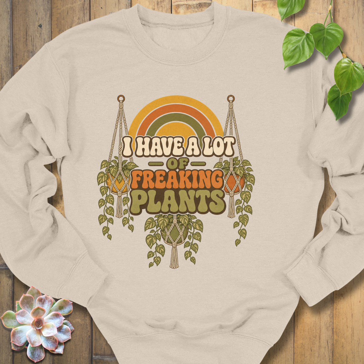 Retro Freaking Plants Sweatshirt