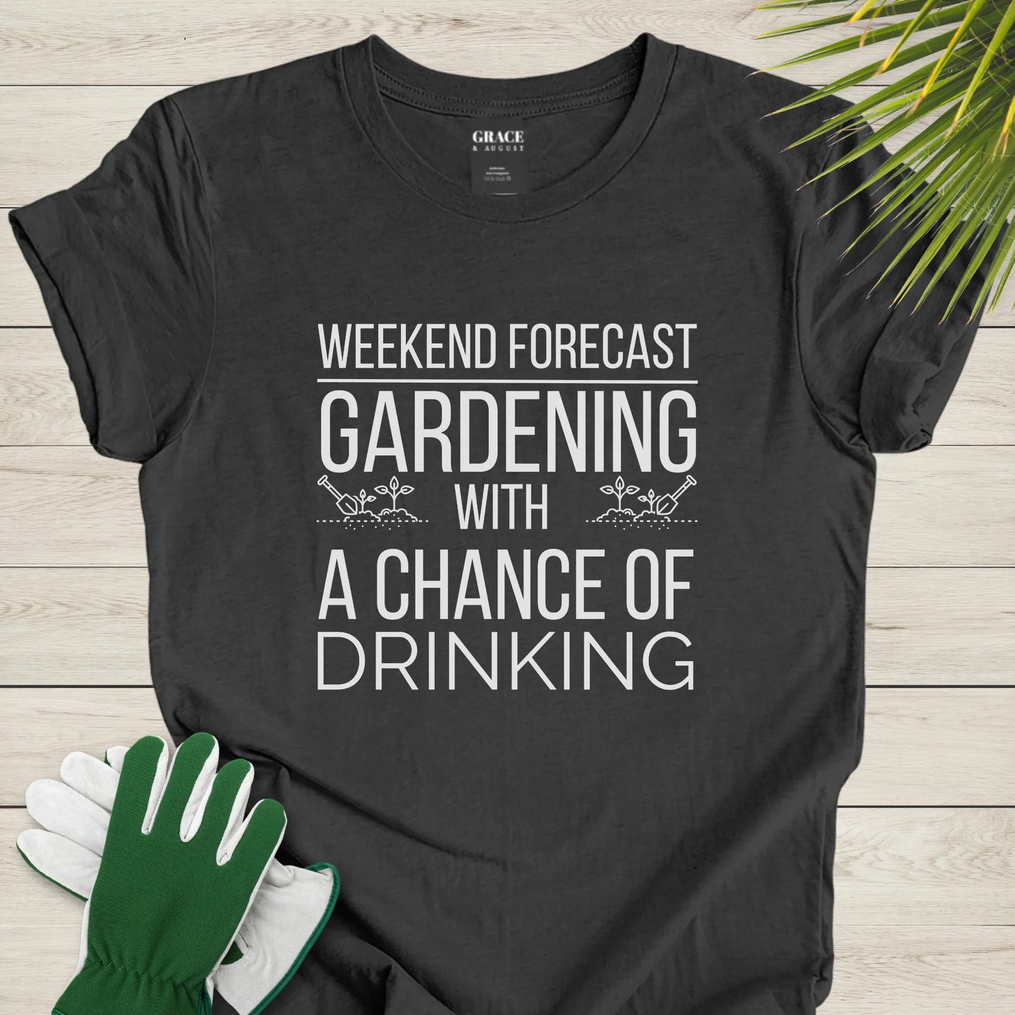 drinking and gardening