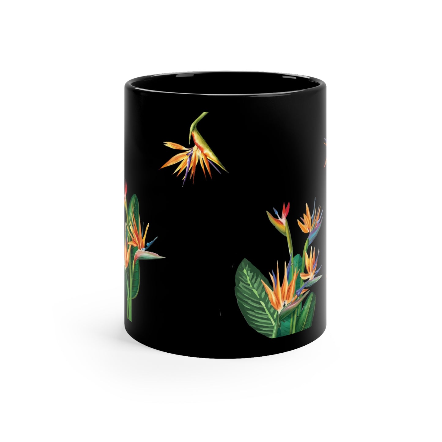 black bird coffee mug