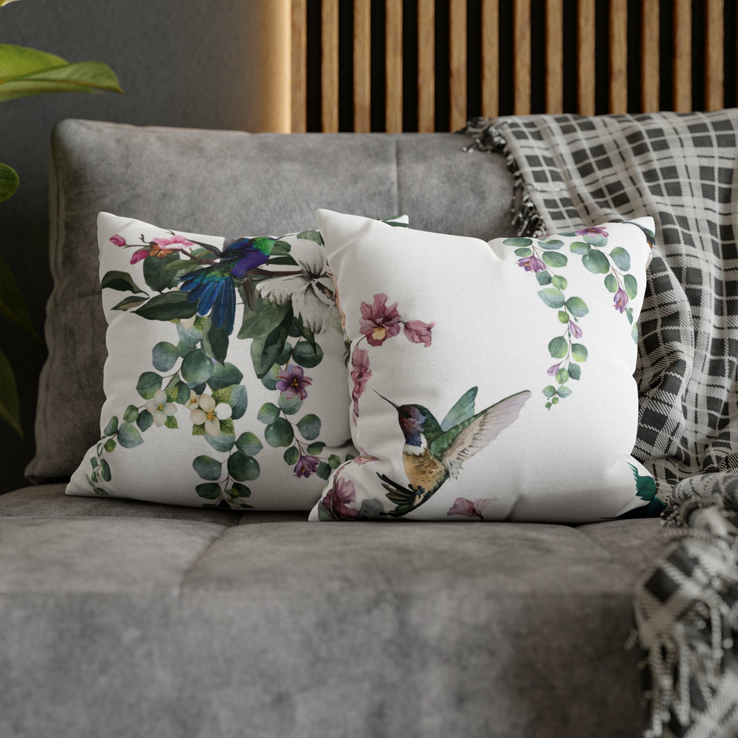 hummingbirds cushion covers