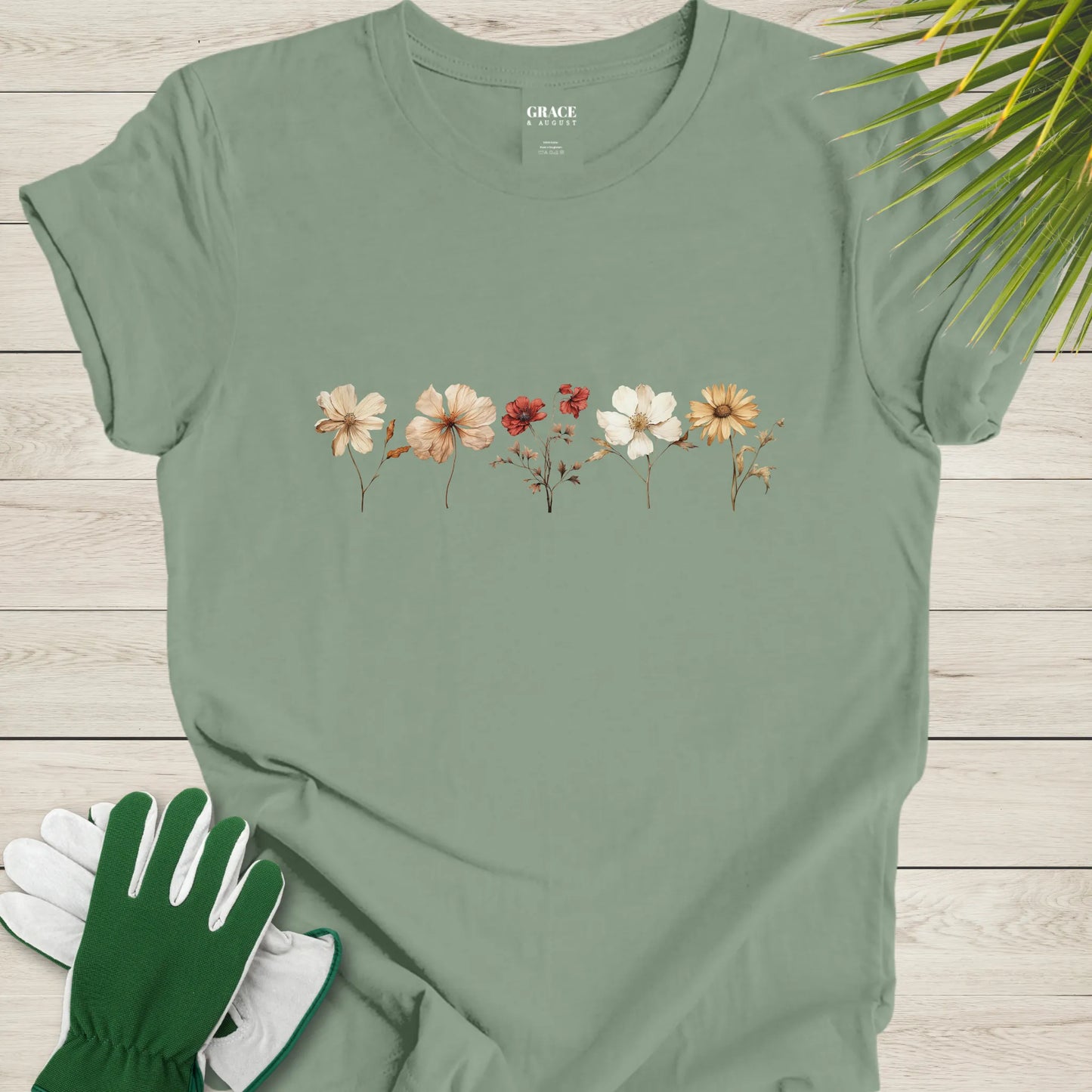 Dried wildflowers t-shirt
