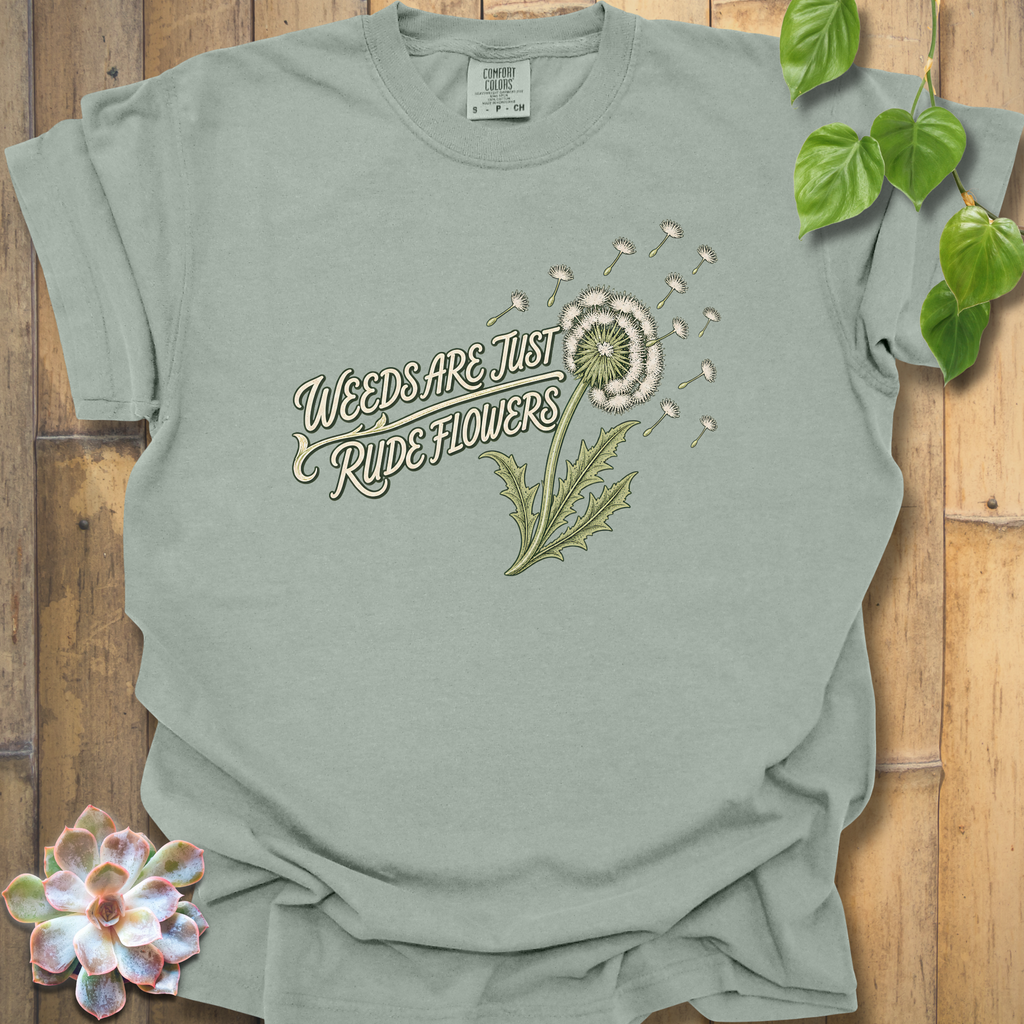 Rude Flowers T-Shirt