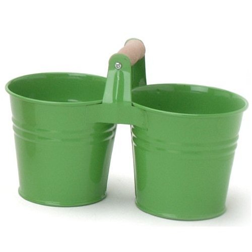 Apple Green Galvanized Planter
