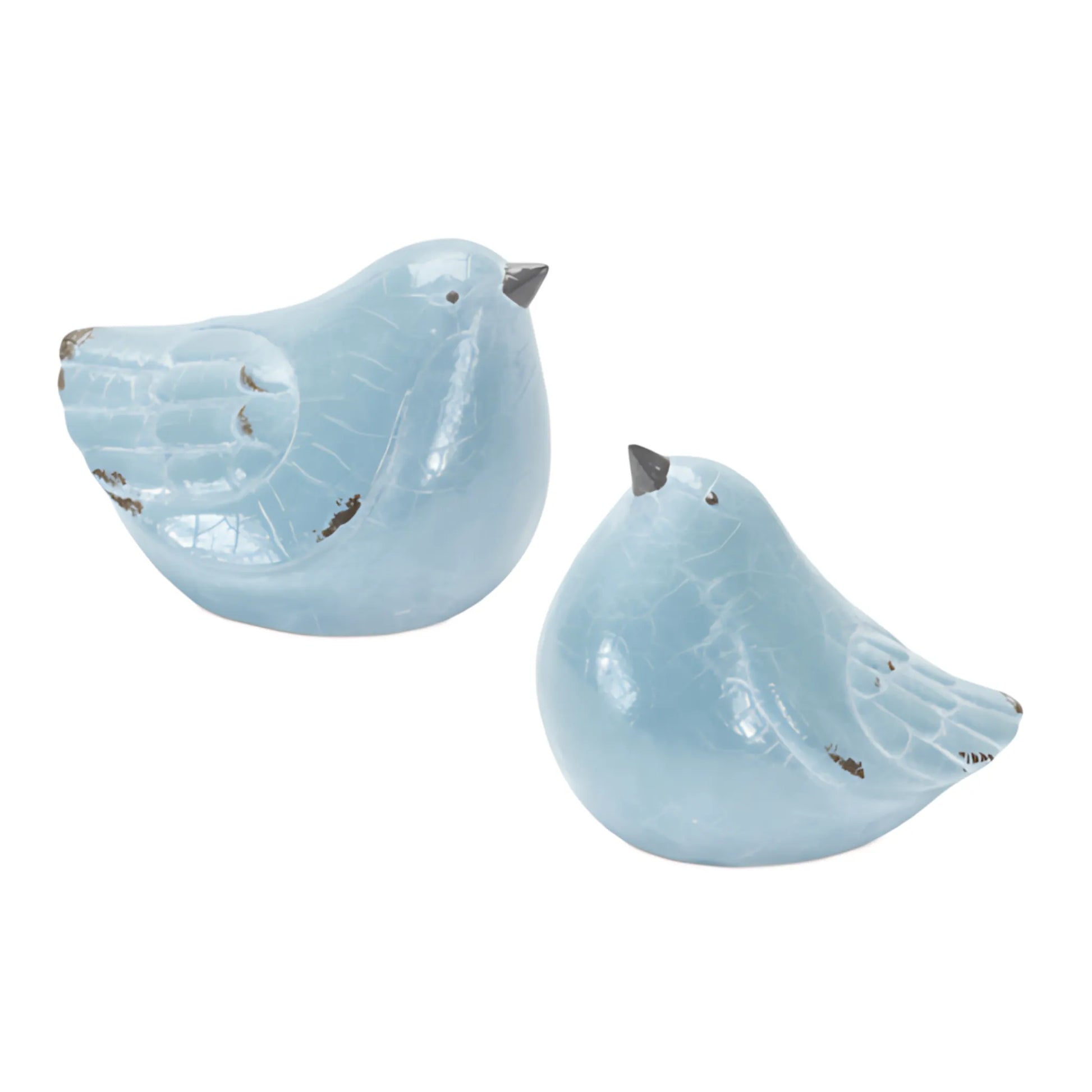 Terra cotta bird figurines