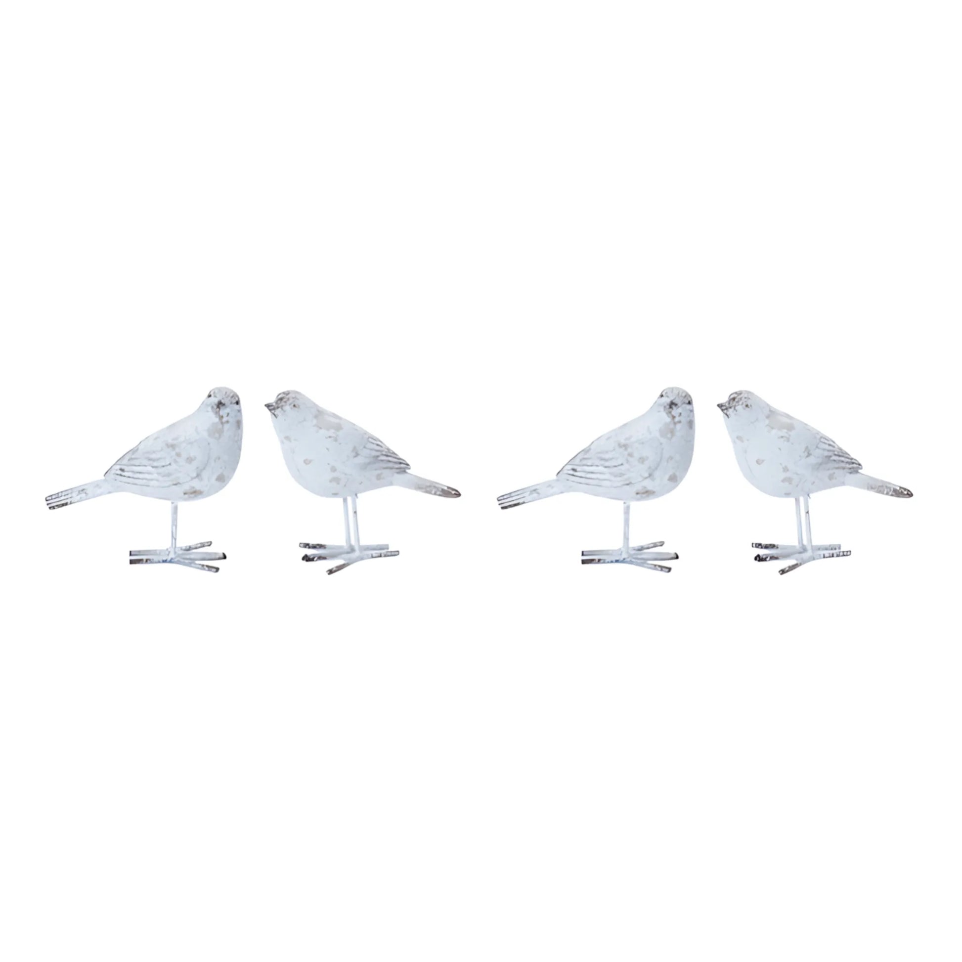 Rustic polyresin bird statue