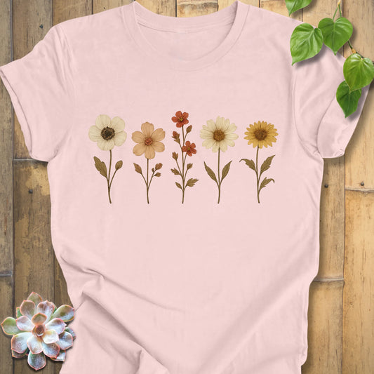 soft botanical print t-shirt