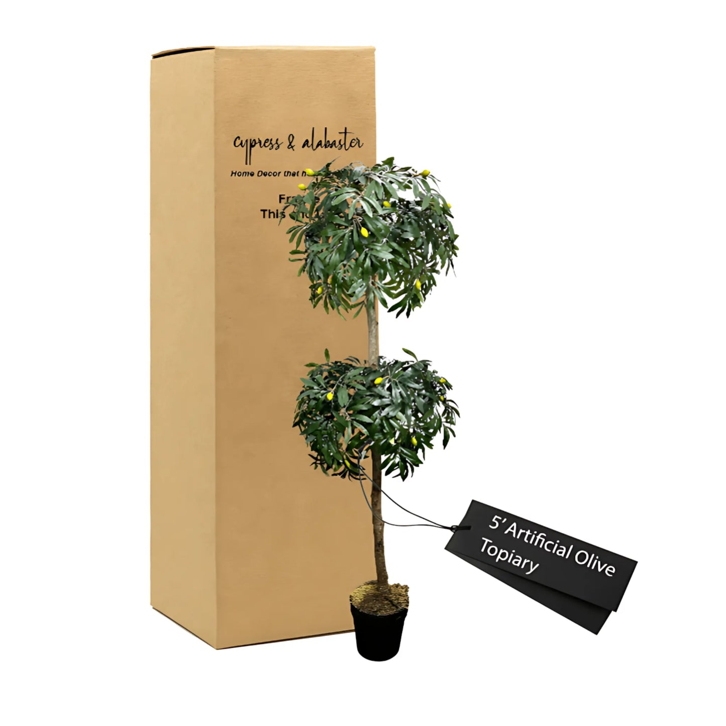Artificial Olive Topiary Tree