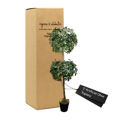 Artificial Olive Topiary Tree