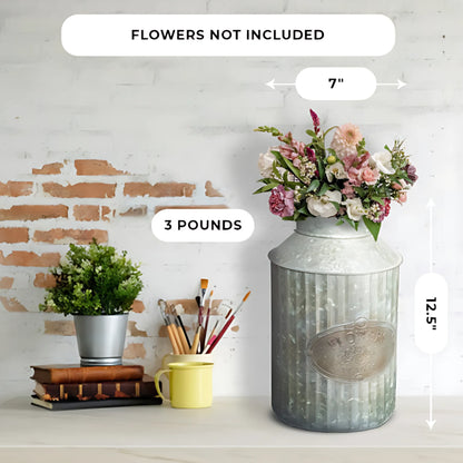 Rustic metal plant holder