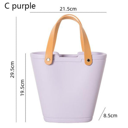 purple bag vase