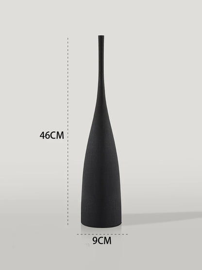 black elegant vase