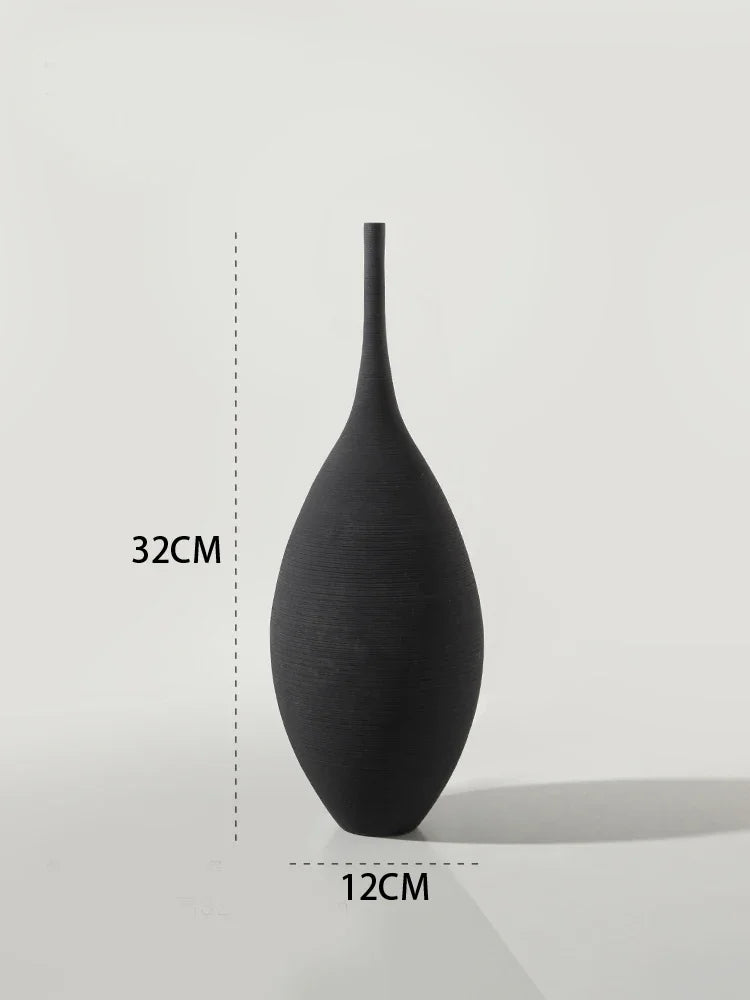 zen black vase