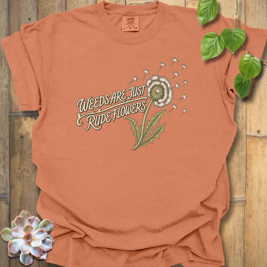 Rude Flowers T-Shirt