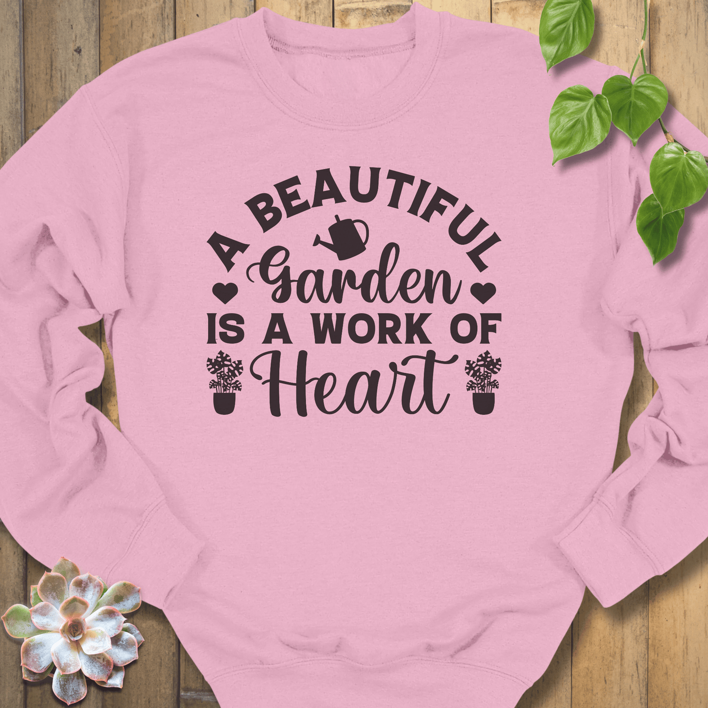 Light Pink / S A Beautiful Garden Sweatshirt Sweatshirt