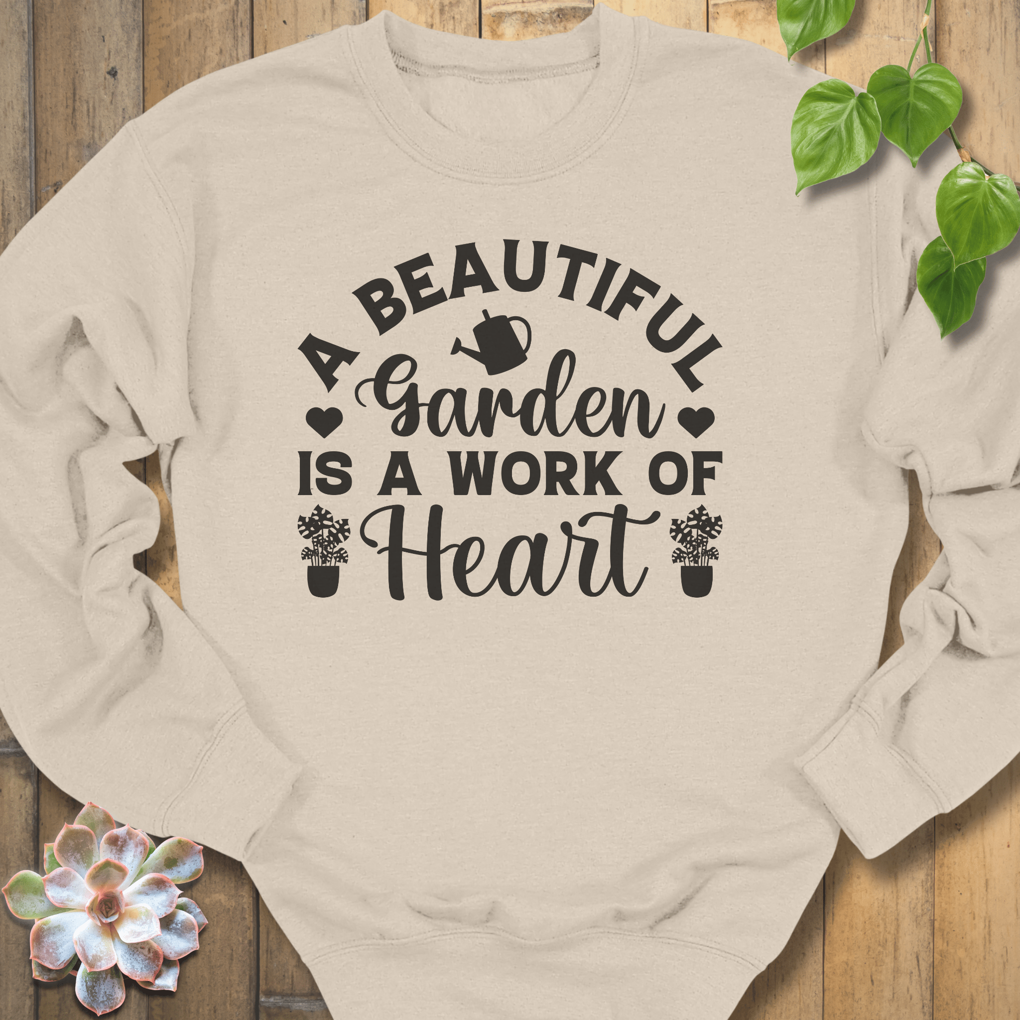 Sand / S A Beautiful Garden Sweatshirt Sweatshirt