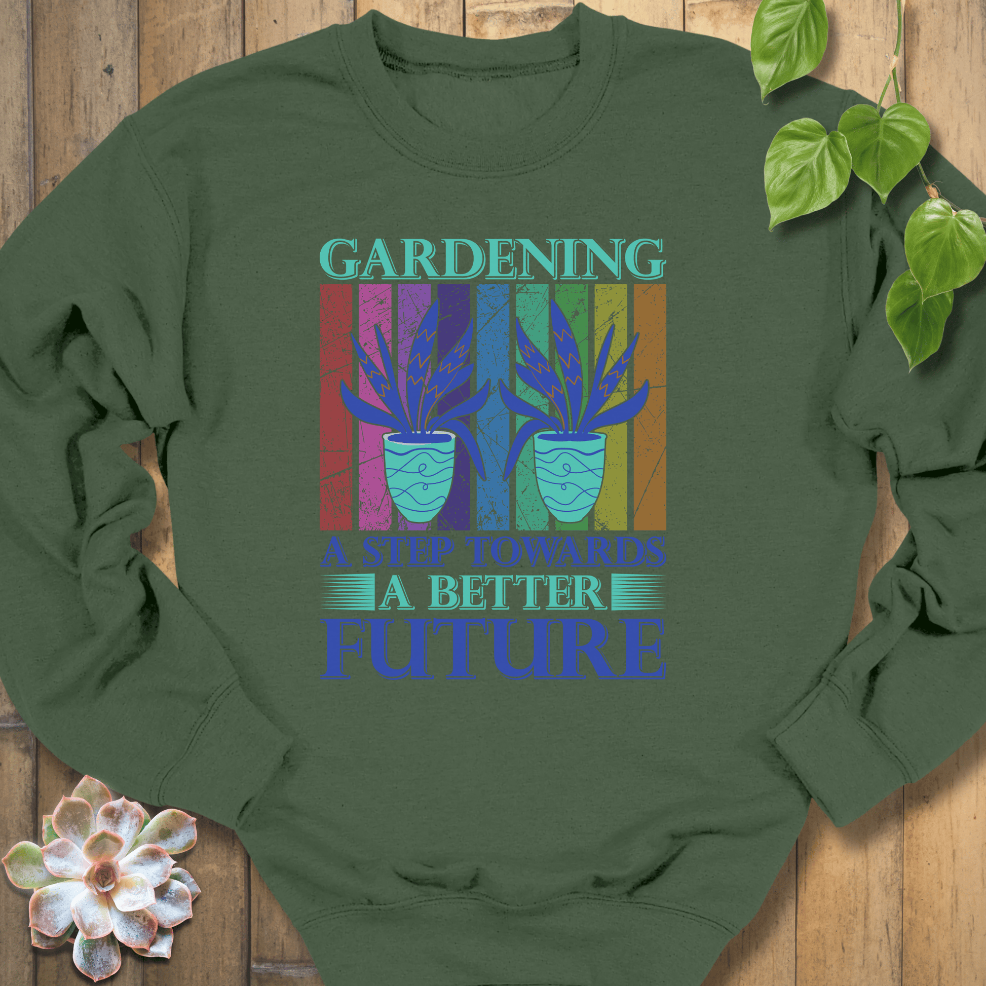 Military Green / S A Better Future Sweatshirt Sweatshirt