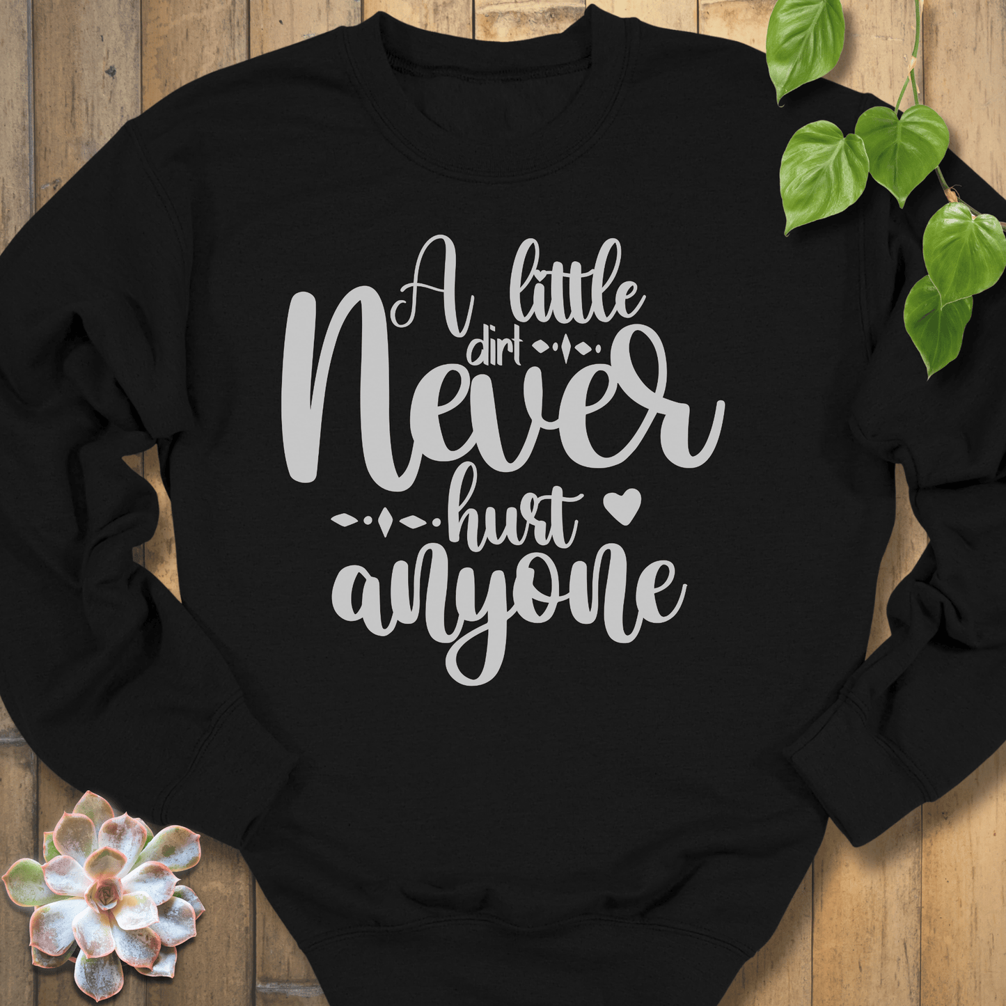 Black / S A Little Dirt Sweatshirt Sweatshirt