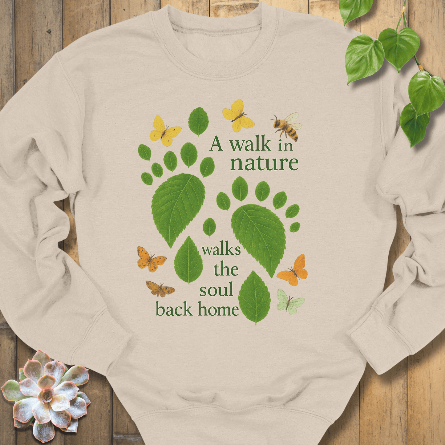 Sand / S A Walk In Nature Sweatshirt Sweatshirt